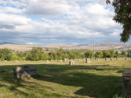 View of the Cemetery from the top of the hill